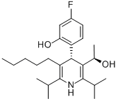 (αR,4S)-rel-4-(4-氟-2-羥基苯基)-α-甲基-2,6-雙(1-甲基乙基)-5-戊基-3-吡啶甲醇結構式_202917-16-6結構式