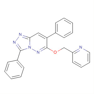 3,7-Diphenyl-6-(2-pyridinylmethoxy)-1,2,4-triazolo[4,3-b]pyridazine Structure,202929-20-2Structure