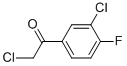 Ethanone, 2-chloro-1-(3-chloro-4-fluorophenyl)-(9ci) Structure,203251-37-0Structure