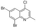 4-Chloro-6,8-dibromo-2-methylquinoline Structure,203626-29-3Structure