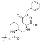 (2S)-4-(benzyloxy)-2-{[(2s)-4-methyl-2-({[(2-methyl-2-propanyl)oxy]carbonyl}amino)pentyl]amino}-4-oxobutanoic acid Structure,204199-67-7Structure