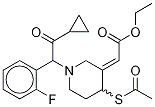 (2E)-[4-(乙?；虼?-1-[2-環(huán)丙基-1-(2-氟苯基)-2-氧代乙基]-3-哌啶基亞基]乙酸乙酯結構式_204206-08-6結構式