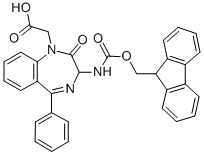 1H-1,4-benzodiazepine-1-aceticacid,3-[[(9h-fluoren-9-ylmethoxy)carbonyl]amino]-2,3-dihydro-2-oxo-5-phenyl-(9ci) Structure,204322-85-0Structure