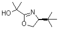 (S)-2-(4-叔丁基-4,5-二氫噁唑-2-基)丙烷-2-醇結構式_204333-19-7結構式