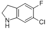 6-Chloro-5-fluoro-2,3-dihydro-1H-indole Structure,205584-67-4Structure