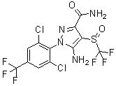 2,6-Dichloro-4-trifluoromethylphenyl)-3-carboxamido-4-trifluoromethylsulfinyl-5-aminopyrazole Structure,205650-69-7Structure