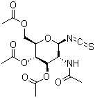 2-Acetamido-3,4,6-tri-o-acetyl-2-deoxy-beta-d-glucopyranosyl isothiocyanate Structure,20590-45-8Structure