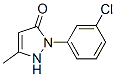 1-(3-Chlorophenyl)-3-methyl-5-pyrazolone Structure,20629-90-7Structure