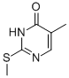 2-(Methylthio)-5-methylpyrimidine-4(1H)-one Structure,20651-30-3Structure