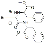 (9ci)-3,3-二溴-3-氯-n-[(1r)-2-甲氧基-2-氧代-1-(苯基甲基)乙基]丙氨?；?D-苯丙氨酸甲酯結(jié)構(gòu)式_206748-72-3結(jié)構(gòu)式