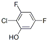 2-Chloro-3,5-difluorophenol Structure,206986-81-4Structure