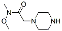 1-Piperazineacetamide,n-methoxy-n-methyl-(9ci) Structure,207511-00-0Structure