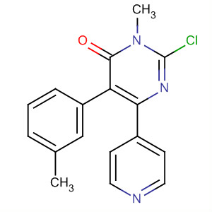 2-Chloro-3-methyl-6-(pyridin-4-yl)-5-(3-methylphenyl)-4(3h)-pyrimidinone Structure,208655-25-8Structure