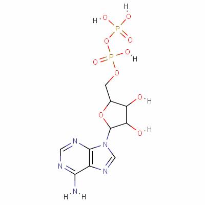 [5-(6-Aminopurin-9-yl)-3,4-dihydroxyoxolan-2-yl]methyl phosphono hydrogen phosphate Structure,2092-65-1Structure