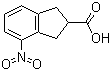 1H-Indene-2-carboxylic acid, 2,3-dihydro-4-nitro- Structure,209225-00-3Structure