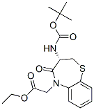 3(S)-boc-氨基-2,3-二氫-4-氧代-1,5-苯并噻雜烷-5(2h)-乙酸乙酯結(jié)構(gòu)式_209683-27-2結(jié)構(gòu)式