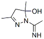 1H-pyrazol-5-ol, 4,5-dihydro-1-(1-iminoethyl)-3,5-dimethyl- Structure,210043-27-9Structure