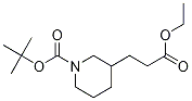 Tert-butyl 3-(3-ethoxy-3-oxopropyl)piperidine-1-carboxylate Structure,210223-01-1Structure