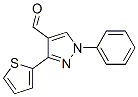 1-Phenyl-3-(2-thienyl)-1H-pyrazole-4-carbaldehyde Structure,210825-11-9Structure