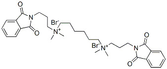 Hexamethylene-bis-[dimethyl-(3-phthalimidopropyl)ammonium]dibromide Structure,21093-51-6Structure