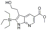 1H-pyrrolo[2,3-b]pyridine-5-carboxylic acid, 3-(2-hydroxyethyl)-2-(triethylsilyl)-, methyl ester Structure,211308-85-9Structure