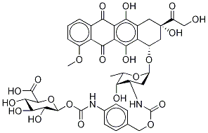 3-N-carboxylic acid 1-beta-d-glucuronide-[4-(methyl)phenyl]carbamate ester doxorubicin Structure,211364-63-5Structure