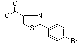 2-(4-Bromophenyl)-4-thiazolecarboxylic acid Structure,21160-50-9Structure