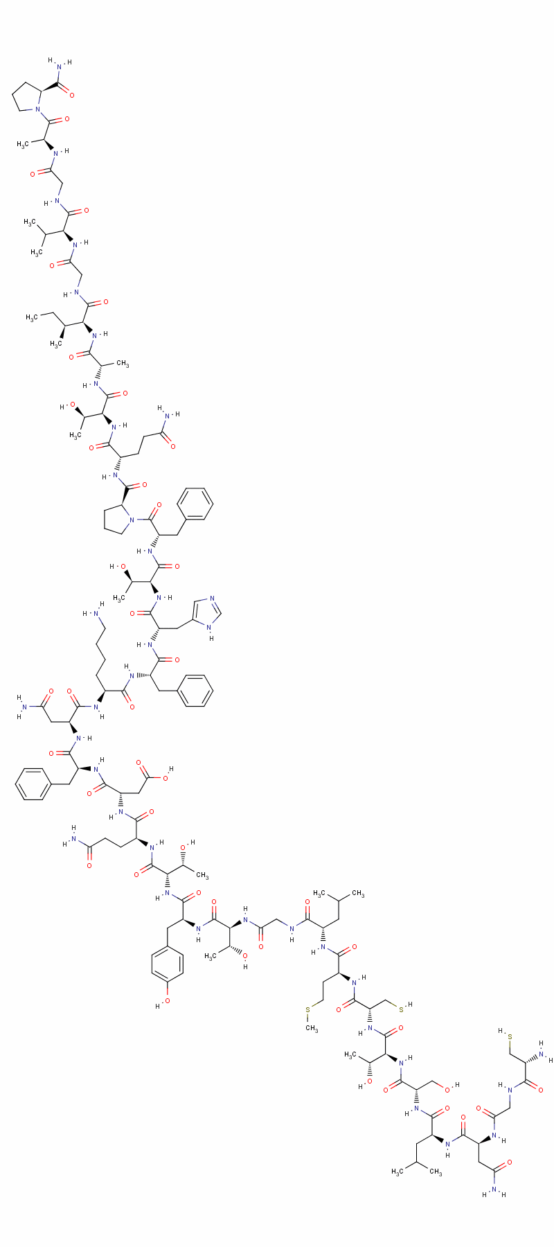 Calcitonin human,recombinant Structure,21215-62-3Structure