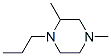 Piperazine, 2,4-dimethyl-1-propyl-(9ci) Structure,212307-33-0Structure