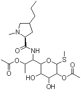 林可霉素 2,7-二乙酸酯結(jié)構(gòu)式_2132-62-9結(jié)構(gòu)式