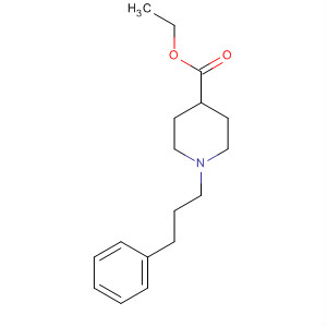 Ethyl 1-(3-phenylpropyl)piperidine-4-carboxylate Structure,21327-50-4Structure