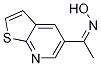 1-(Thieno[2,3-b]pyridin-5-yl)ethanoneoxime Structure,21344-44-5Structure