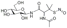 N-(beta-d-glucopyranosyl)-n2-acetyl-s-nitroso-d,l-penicillamide Structure,214193-25-6Structure