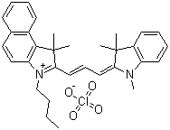 3-丁基-2-[3-(1,3-二氫-1,3,3-三甲基-2H-吲哚-2-亞基)-1-丙烯-1-基]-1,1-二甲基-1H-苯并[E]吲哚高氯酸鹽結(jié)構(gòu)式_214706-06-6結(jié)構(gòu)式