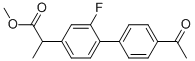 Methyl 2-(4’-acetyl-2-fluoro-biphenyl-4-yl)-propionate Structure,215175-83-0Structure