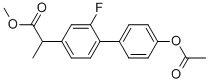 2-(4’-Acetoxy-2-fluoro-biphenyl-4-yl)-propionic acid methyl ester Structure,215175-84-1Structure