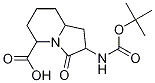 2-Tert-butoxycarbonylamino-3-oxo-octahydro-indolizine-5-carboxylic acid Structure,215182-89-1Structure