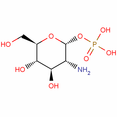 [(2R,3r,4r,5s,6r)-3-amino-4,5-dihydroxy-6-(hydroxymethyl)oxan-2-yl] dihydrogen phosphate Structure,2152-75-2Structure