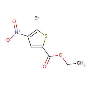 5-溴-4-硝基噻吩-2-羧酸乙酯結(jié)構(gòu)式_2160-52-3結(jié)構(gòu)式