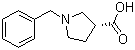 3-Pyrrolidinecarboxylic acid, 1-(phenylmethyl)-, (3R)- Structure,216311-57-8Structure