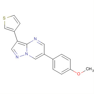 6-(4-Methoxyphenyl)-3-(3-thienyl)-pyrazolo[1,5-a]pyrimidine Structure,216661-57-3Structure