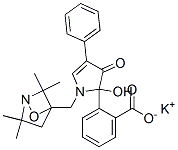 5-(2-羰基苯基)-5-羥基-1-((2,2,5,5-四甲基-1-氧吡咯烷-3-基)-甲基)-3-苯基-2-吡咯烷-4-酮鉀結(jié)構(gòu)式_216779-95-2結(jié)構(gòu)式