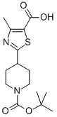 4-Methyl-2-[1-(tert-butoxycarbonyl)piperid-4-yl]-1,3-thiazole-5-carboxylic acid Structure,216955-61-2Structure