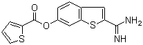 2-(Aminoiminomethyl)benzo[b]thiophen-6-yl ester-2-Thiophenecarboxylic acid Structure,217099-43-9Structure