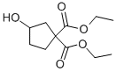 3-Hydroxycyclopentane-1,1-dicarboxylic acid diethyl ester Structure,21736-07-2Structure