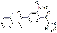 Benzamide, N-methyl-N-(2-methylphenyl)-3-nitro-4-(2-thiazolylsulfinyl)- Structure,217438-17-0Structure