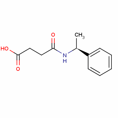 (S)-(-)-n-(1-苯基乙基)琥珀酰胺酸結(jié)構(gòu)式_21752-34-1結(jié)構(gòu)式