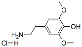 3,5-Dimethoxy-4-hydroxyphenethylamine hydrochloride Structure,2176-14-9Structure