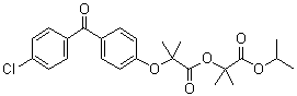 1-Methylethyl 2-[[2-[4-(4-chlorobenzoyl)phenoxy]-2-methylpropanoyl]oxy]-2-methylpropanoate Structure,217636-48-1Structure