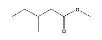 3-甲基戊酸甲酯結(jié)構(gòu)式_2177-78-8結(jié)構(gòu)式